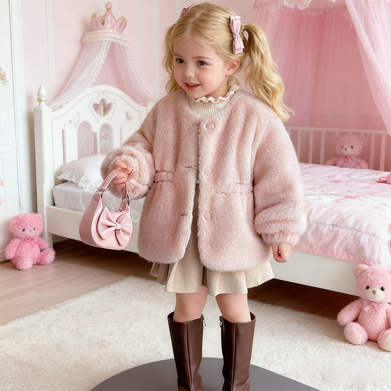 Faux Fur Fleece Long Sleeve Regular Outerwears - image 4