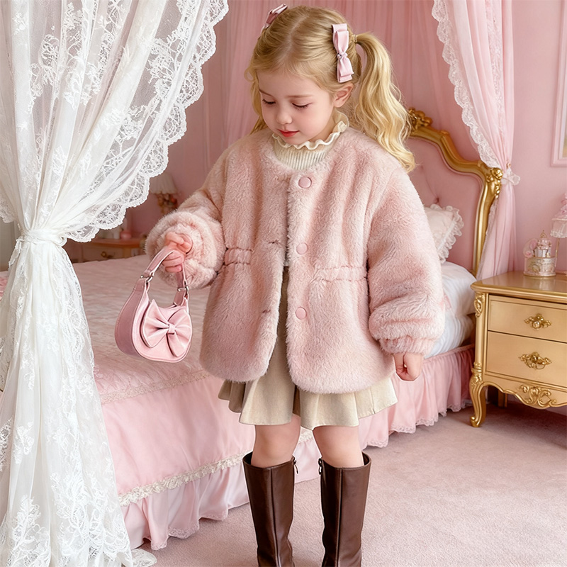 Faux Fur Fleece Long Sleeve Regular Outerwears - image 3