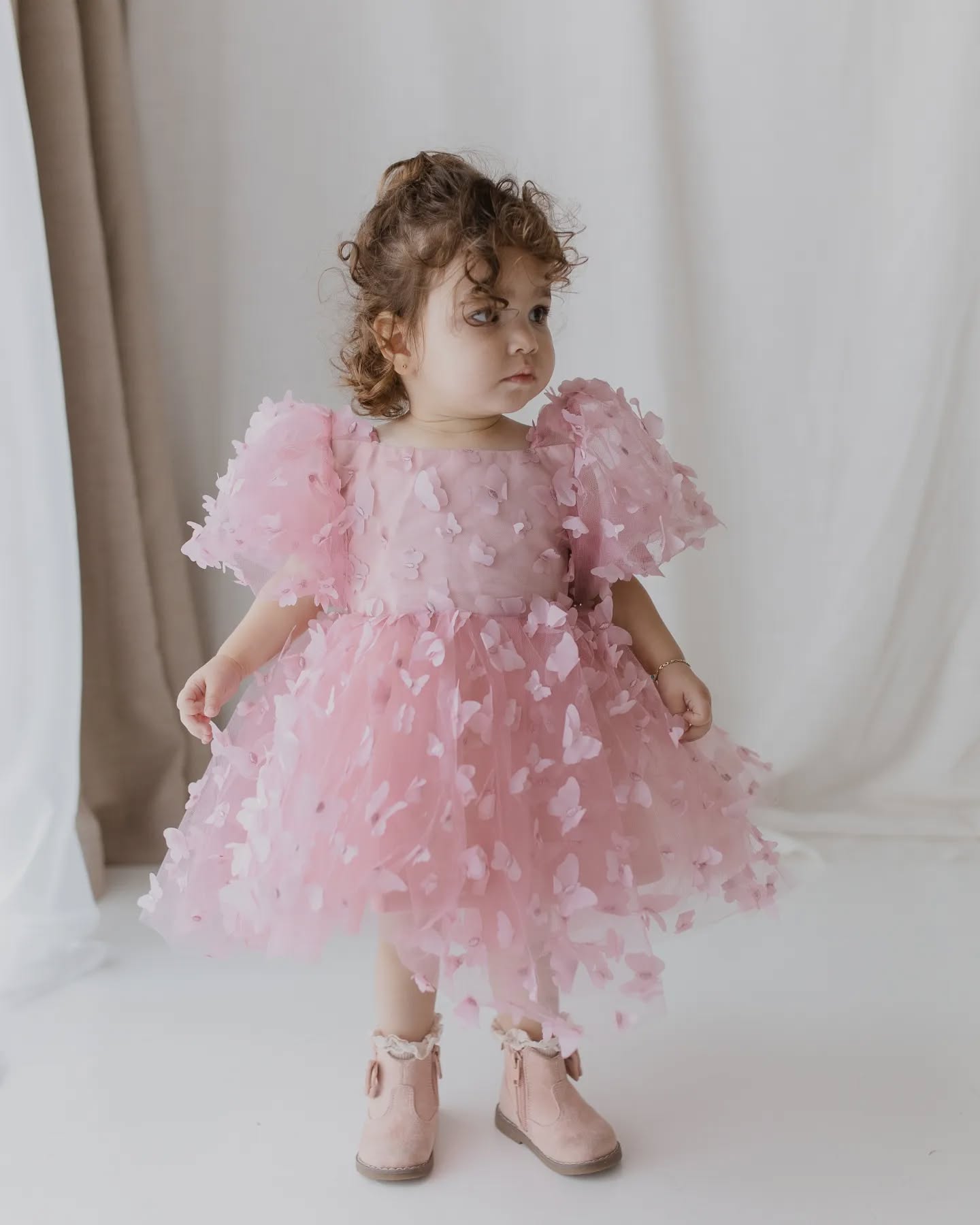 Chemical Fiber Blend Bow Long Sleeve Midi Dresses - image 7