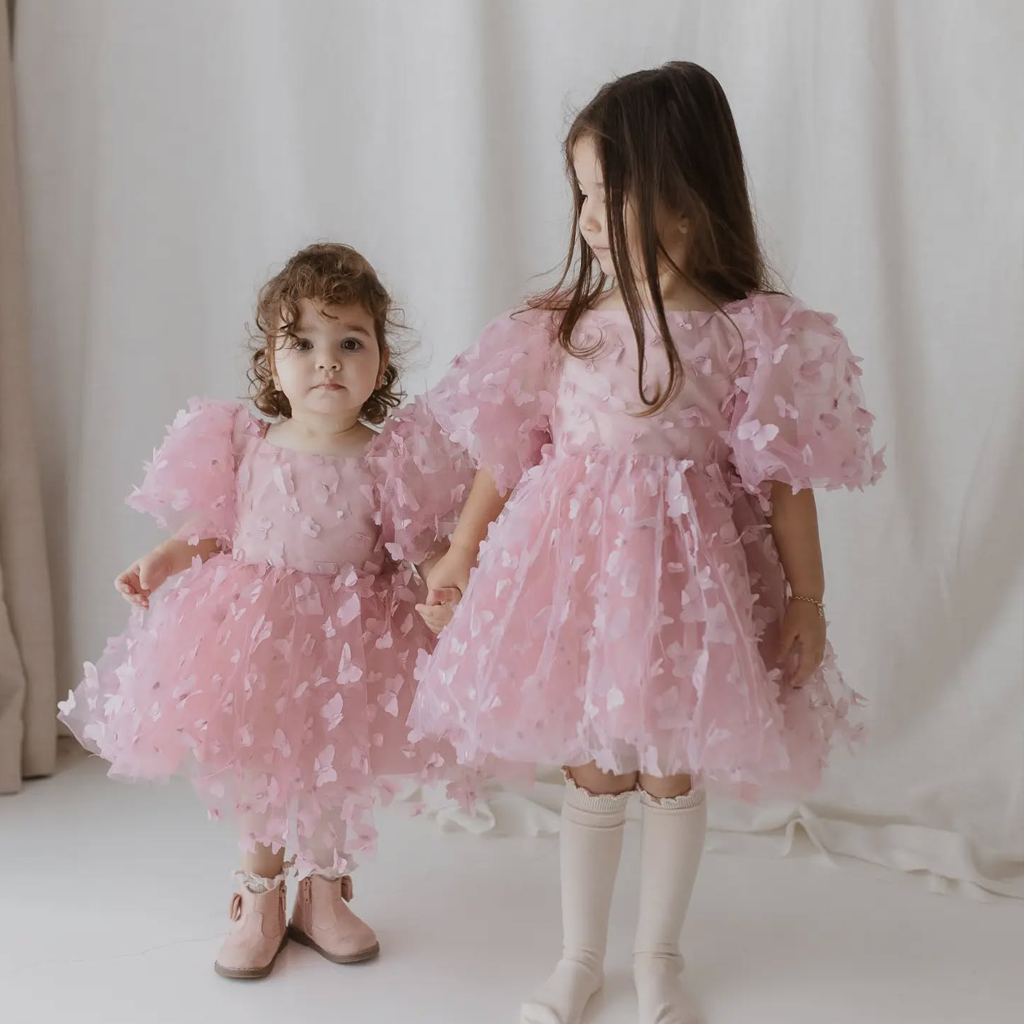 Chemical Fiber Blend Bow Long Sleeve Midi Dresses - image 2