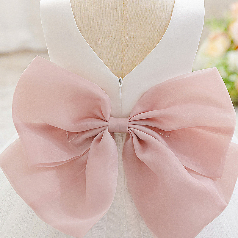 Mesh Bow Sleeveless Midi Dresses - image 4