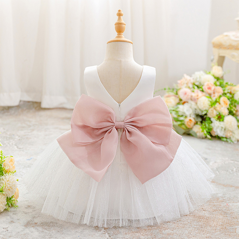 Mesh Bow Sleeveless Midi Dresses - image 2