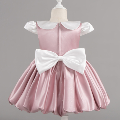 Satin Bow Cap Sleeve Midi Dresses - image 11