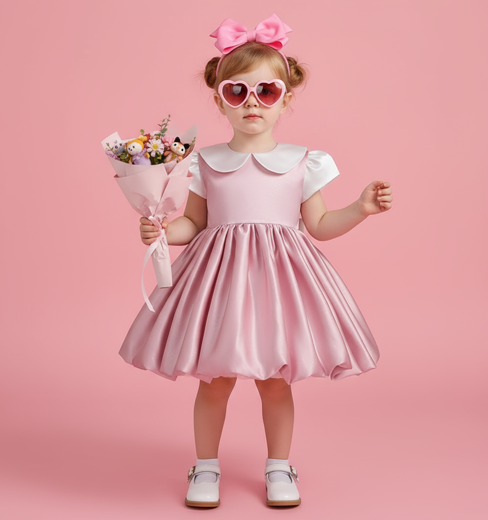 Satin Bow Cap Sleeve Midi Dresses - image 14