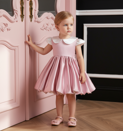 Satin Bow Cap Sleeve Midi Dresses - image 13