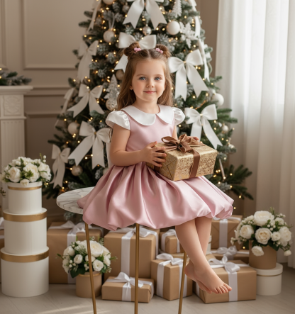 Satin Bow Cap Sleeve Midi Dresses - image 9