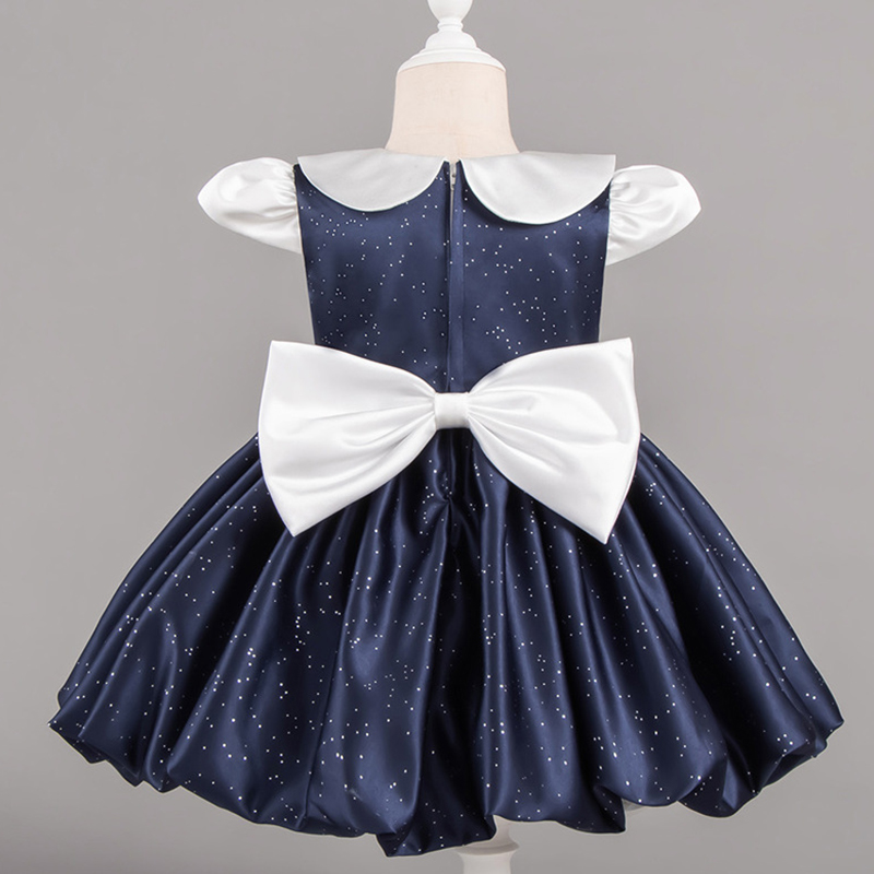 Satin Bow Cap Sleeve Midi Dresses - image 5