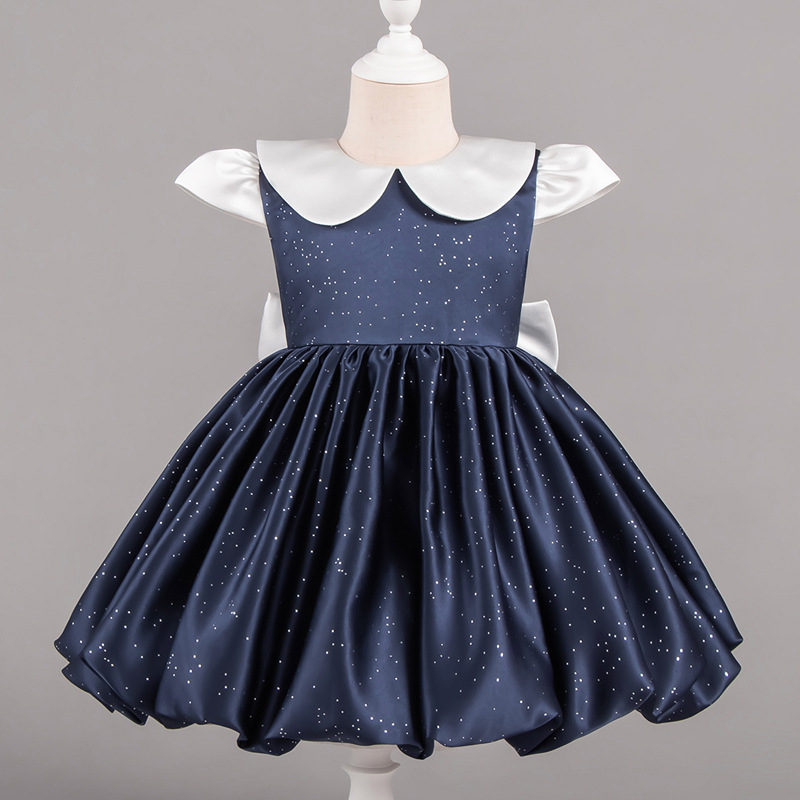 Satin Bow Cap Sleeve Midi Dresses - image 3