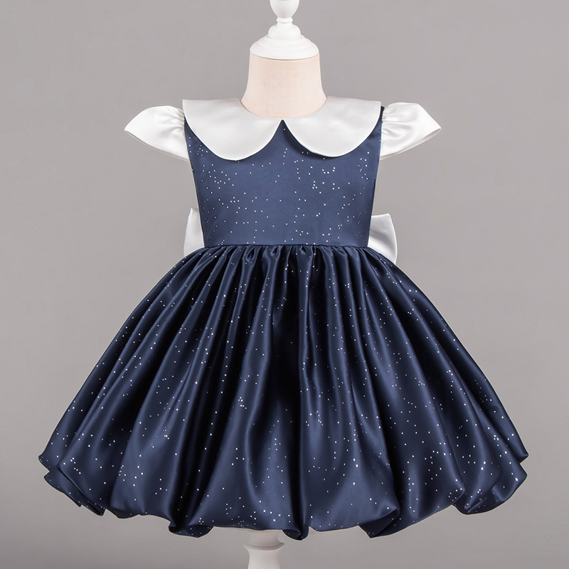 Satin Bow Cap Sleeve Midi Dresses - image 3