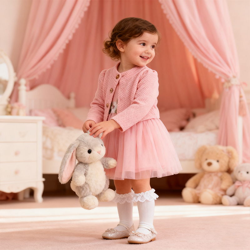 Cotton Embroidery Long Sleeve Regular Dresses&two-piece Set - image 6