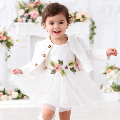 Cotton Embroidery Long Sleeve Regular Dresses&two-piece Set - image 23