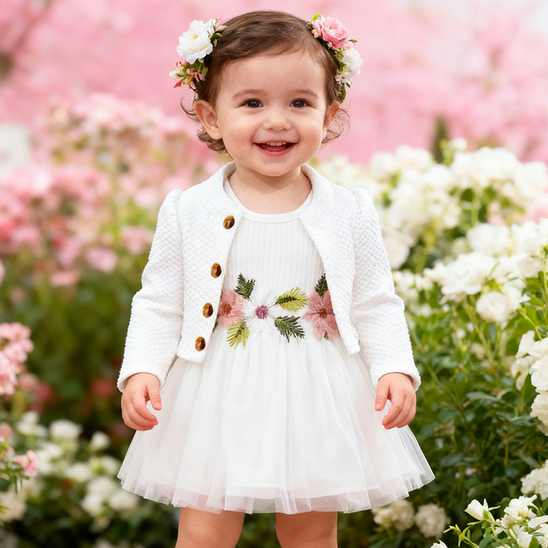 Cotton Embroidery Long Sleeve Regular Dresses&two-piece Set - image 22