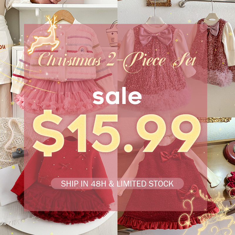 Final Sale $15.99 Christmas 2-Piece Outfit (110cm) – One Left | 48H Shipping