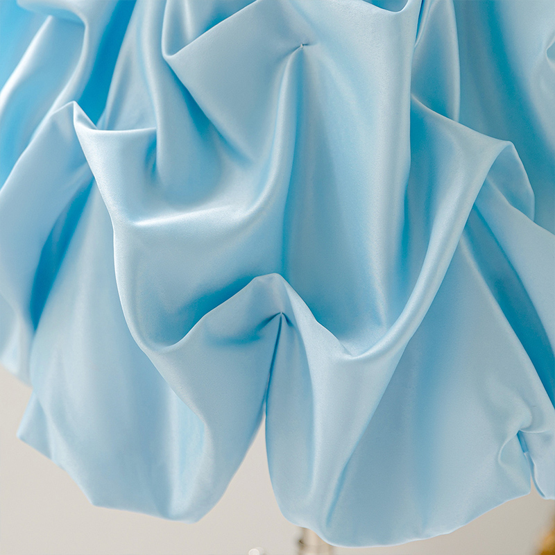 Satin Ruched Sleeveless Midi Dresses - image 5