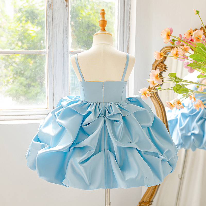 Satin Ruched Sleeveless Midi Dresses - image 2