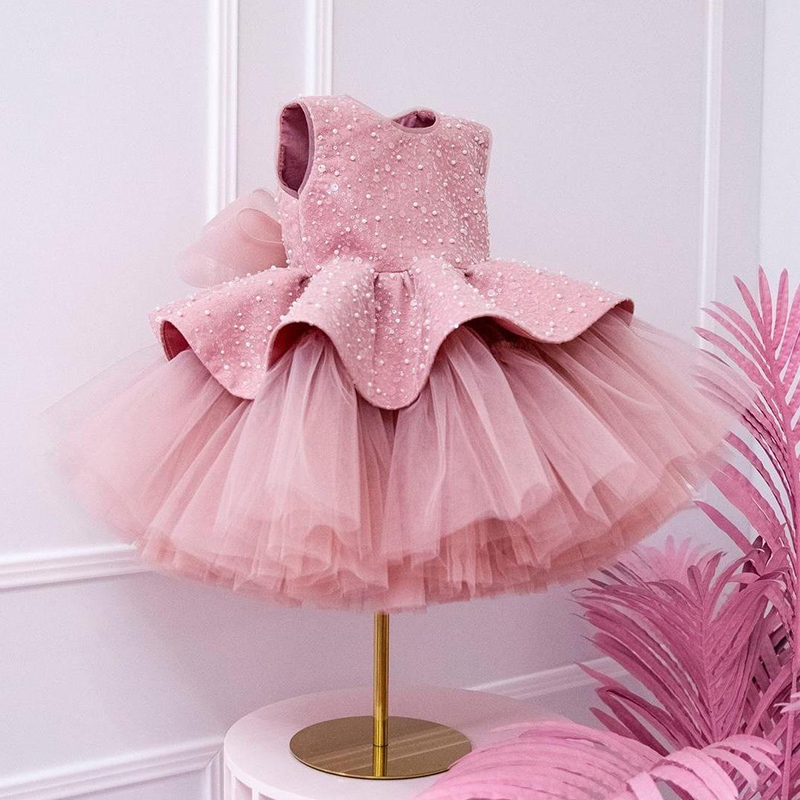 Mesh Folds Sequins Sleeveless Mid-long Dresses - image 6