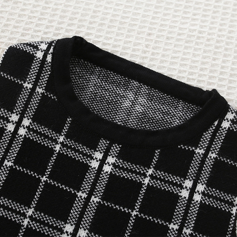 Yarn/wool Yarn Buckle Long Sleeve Regular Two-piece Set - image 15