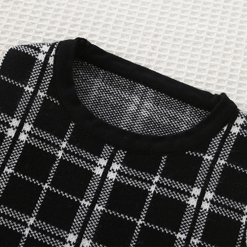 Yarn/wool Yarn Buckle Long Sleeve Regular Two-piece Set - image 15