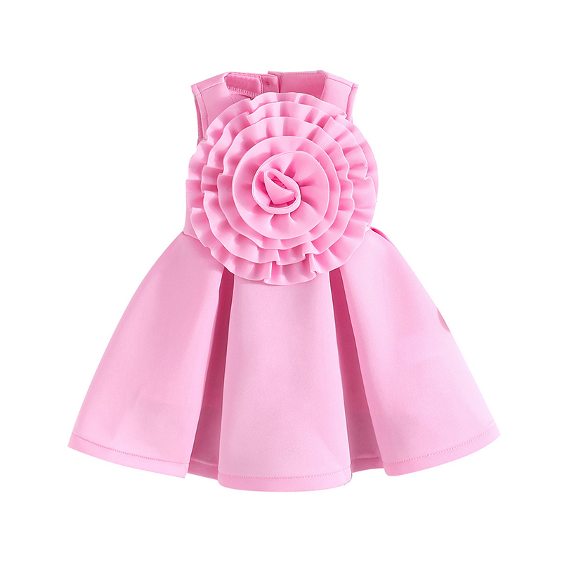Scuba Knit Rosette Sleeveless Regular Dresses - image 12