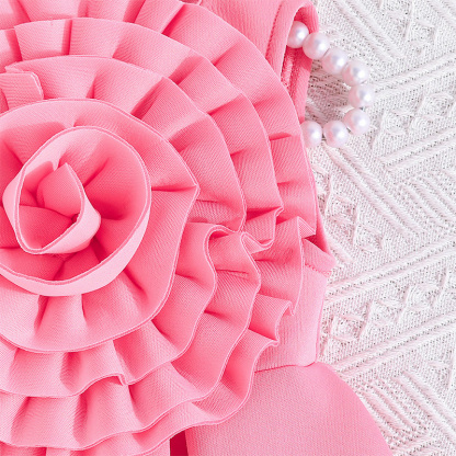 Scuba Knit Rosette Sleeveless Regular Dresses - image 8