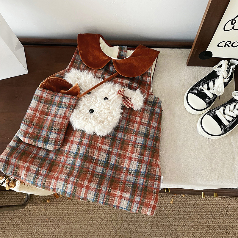 [Archive Sale] Chemical Fiber Blend Pocket Stitching Sleeveless Midi Dresses - image 5