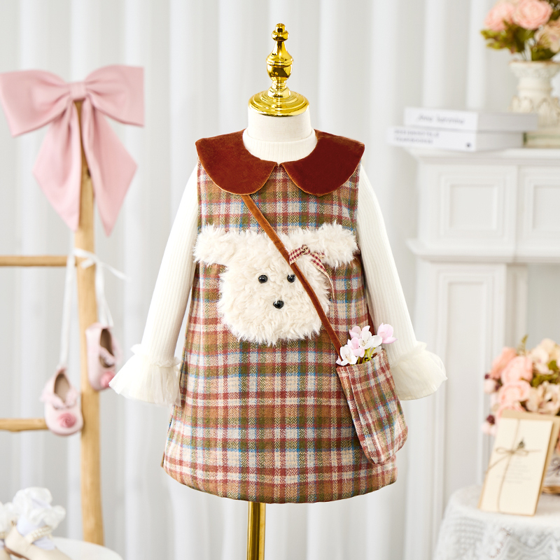 [Archive Sale] Chemical Fiber Blend Pocket Stitching Sleeveless Midi Dresses - image 1