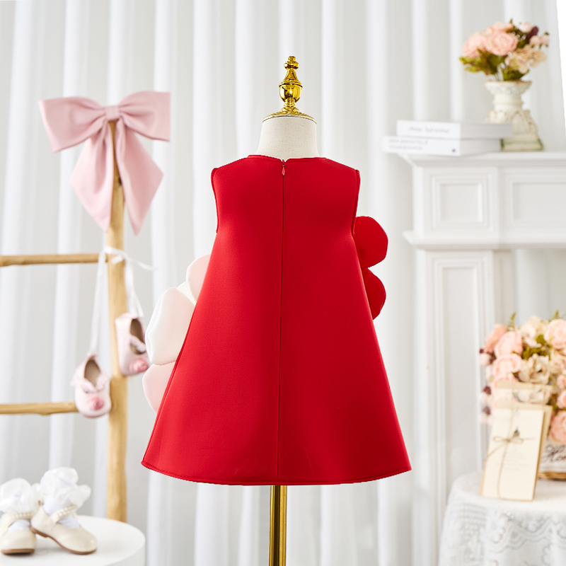 Scuba Knit Rosette Sleeveless Midi Dresses - image 13