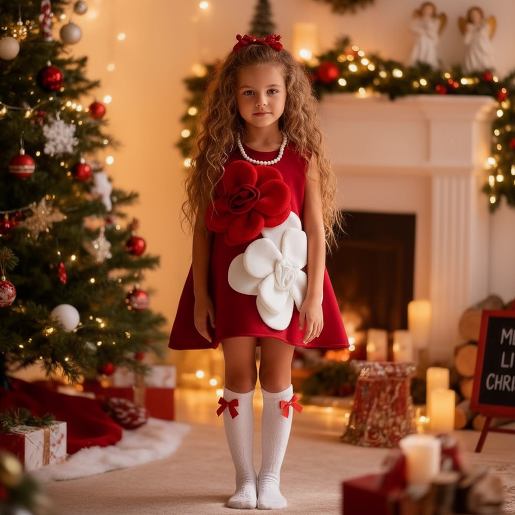 Scuba Knit Rosette Sleeveless Midi Dresses - image 11