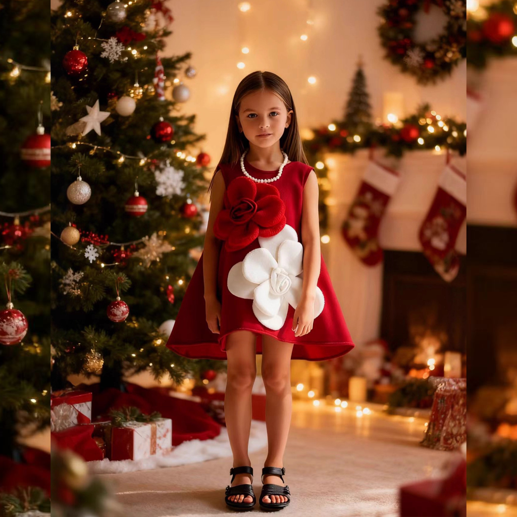 Scuba Knit Rosette Sleeveless Midi Dresses - image 10