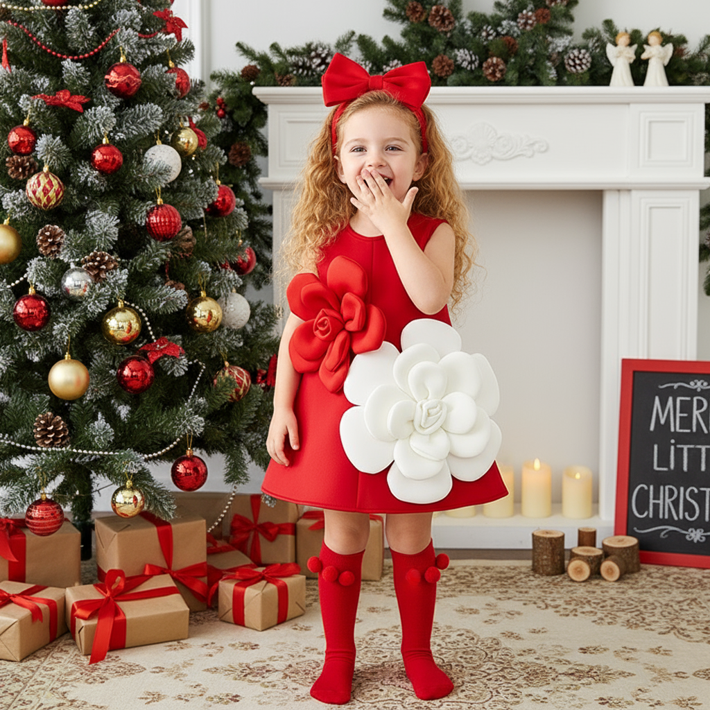 Scuba Knit Rosette Sleeveless Midi Dresses - image 8