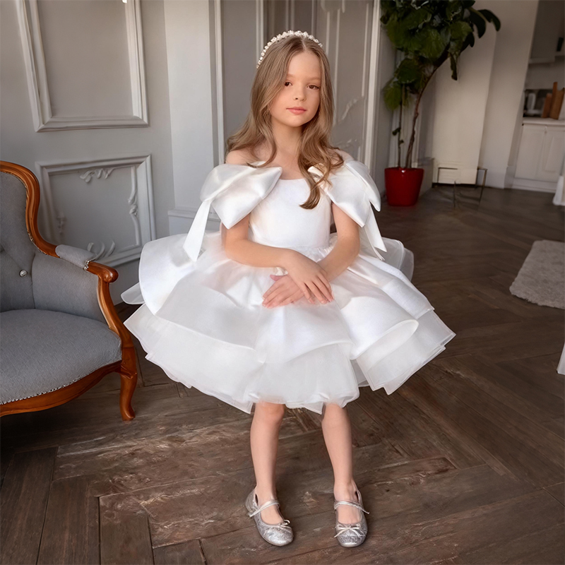 Satin Bow Sleeveless Regular Dresses - image 17