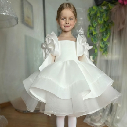 Satin Bow Sleeveless Regular Dresses - image 22