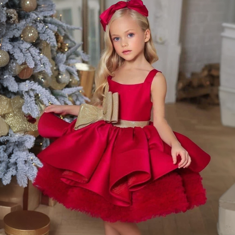 Satin Bow Sleeveless Midi Dresses - image 2