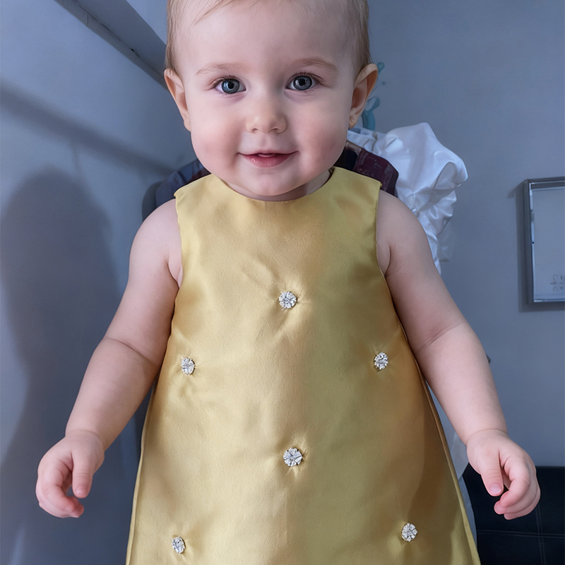 Satin Imitation Pearls Sleeveless Regular Dresses - image 21