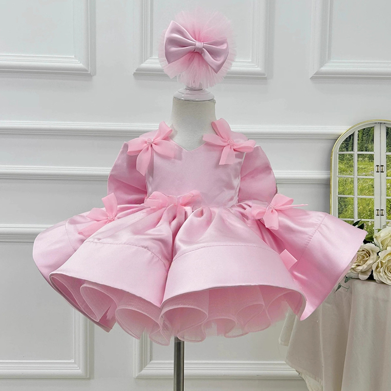 Satin Bow Folds Sleeveless Regular Dresses - image 3