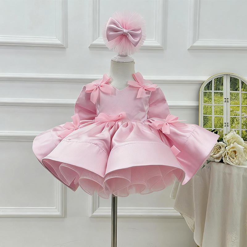 Satin Bow Folds Sleeveless Regular Dresses - image 4