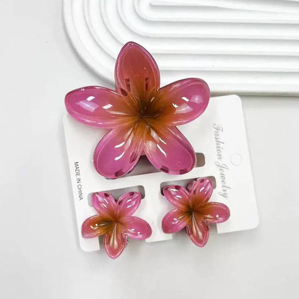 Lace With Bow Barrette - Fuchsia - 1-16Y - image 6