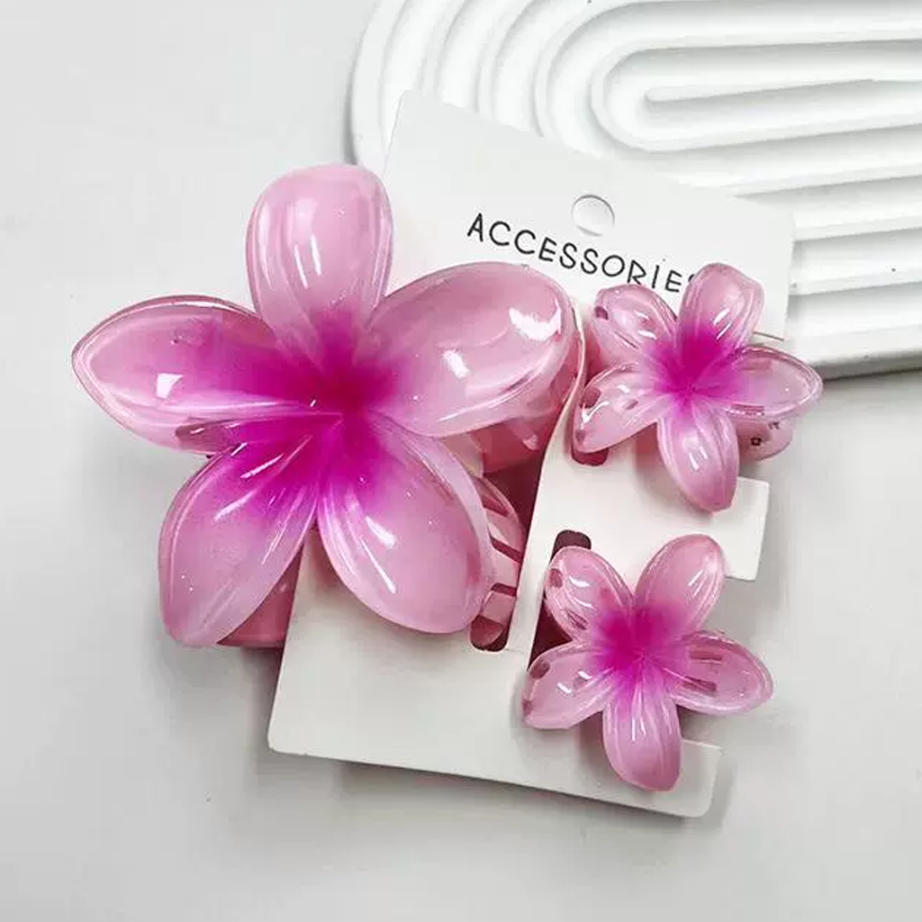 Lace With Bow Barrette - Gradient Pink - 1-16Y - image 9