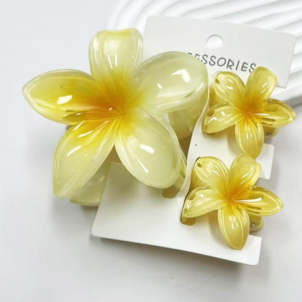 Lace With Bow Barrette - Gradient Yellow - 1-16Y - image 12