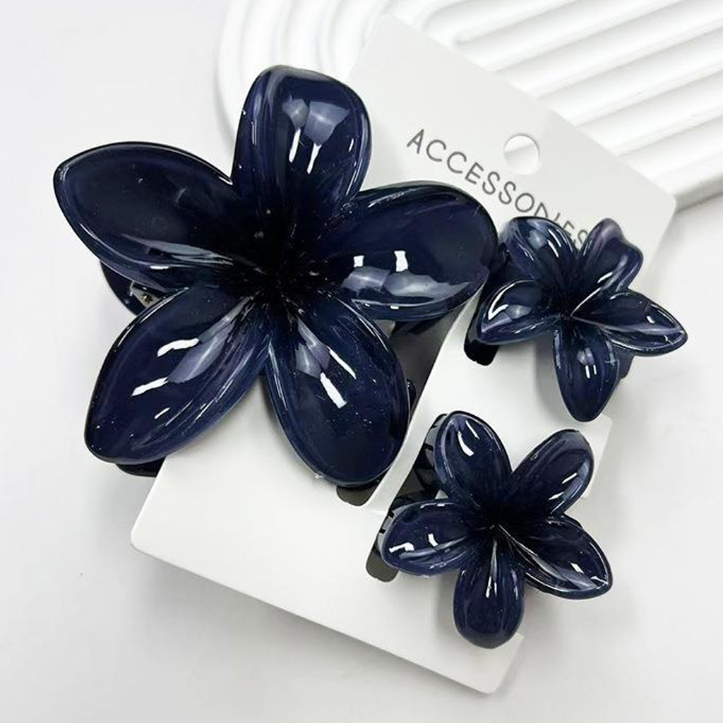 Lace With Bow Barrette - Ink Blue - 1-16Y - image 24