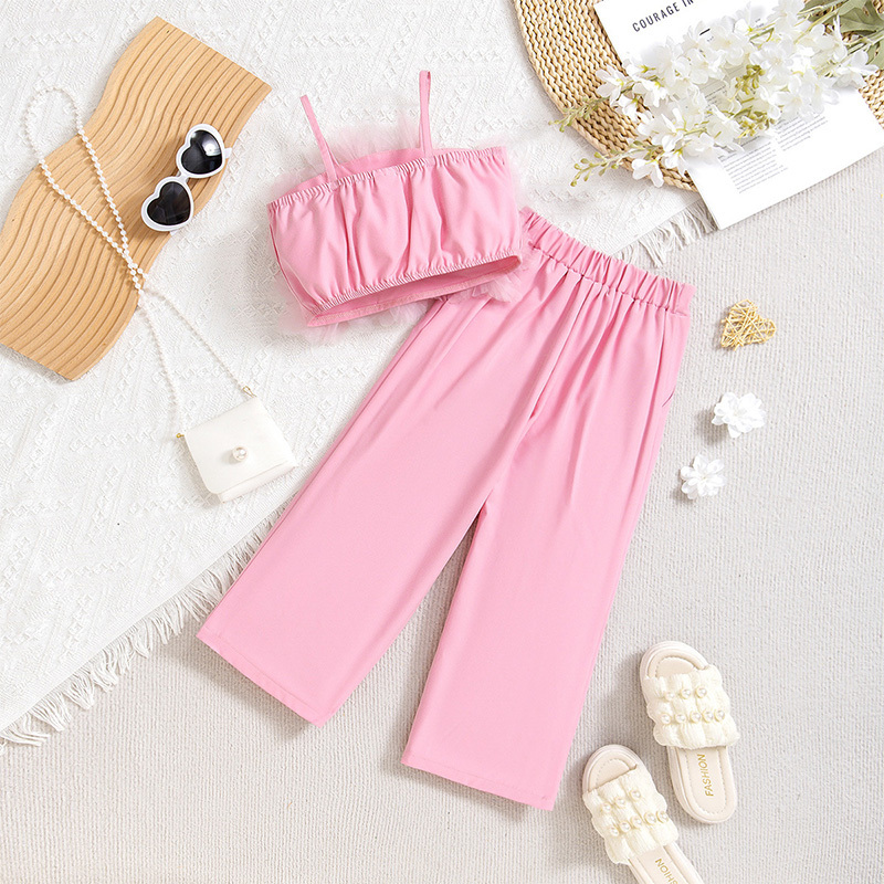 Cotton Folds Sleeveless Regular Two-piece Set - image 11