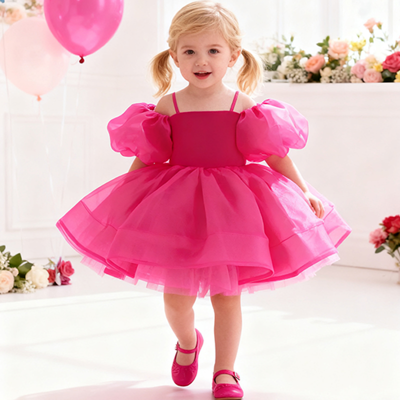Organza Bow Sleeveless Regular Dresses - image 6