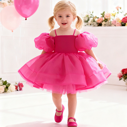 Organza Bow Sleeveless Regular Dresses - image 6