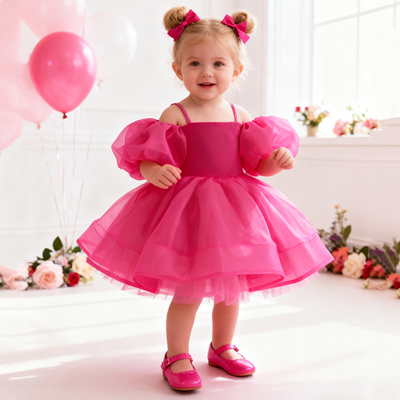 Organza Bow Sleeveless Regular Dresses - image 4