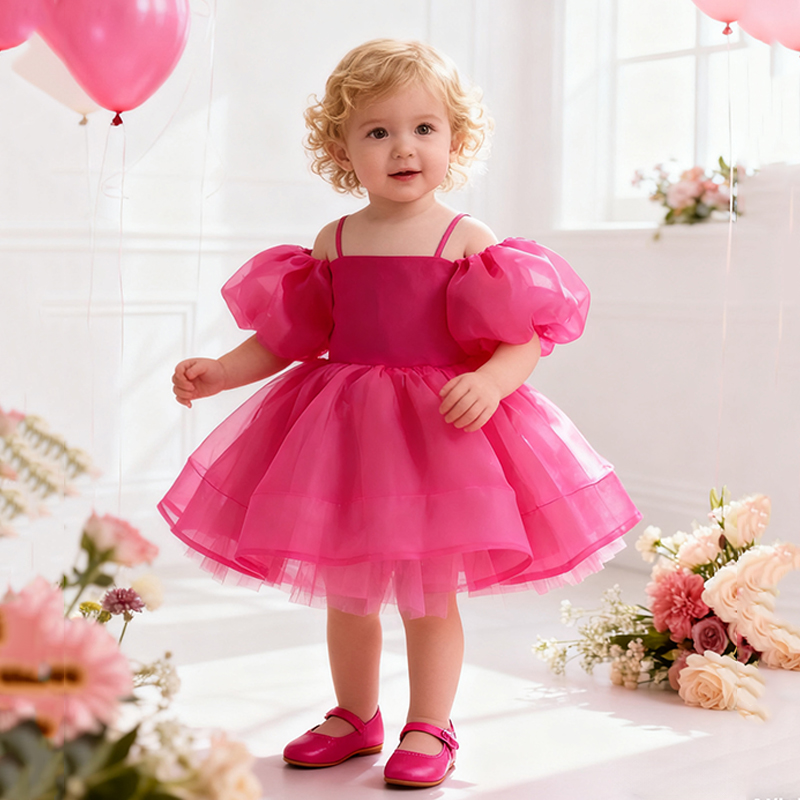 Organza Bow Sleeveless Regular Dresses - image 9