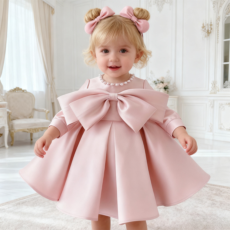 Satin Bow Sleeveless Regular Dresses - image 6