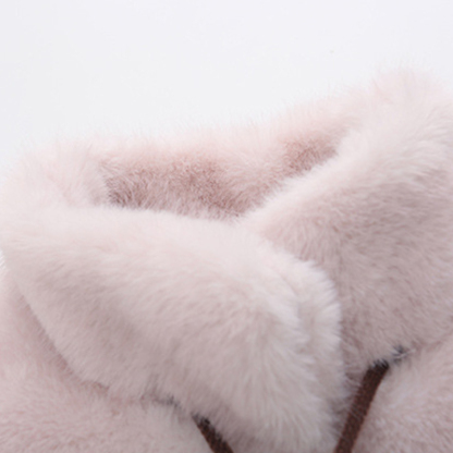 Faux Fur Fuzzy Ball Long Sleeve Regular Outerwears - image 19