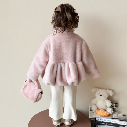 Faux Fur Fuzzy Ball Long Sleeve Regular Outerwears - image 15