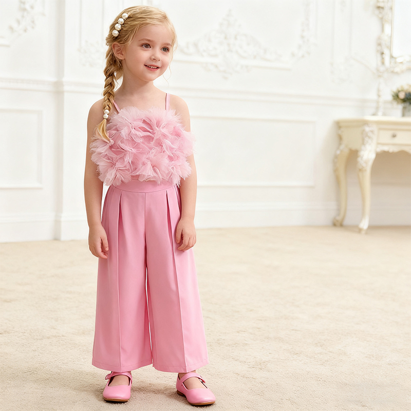 Cotton Folds Sleeveless Regular Two-piece Set - image 10