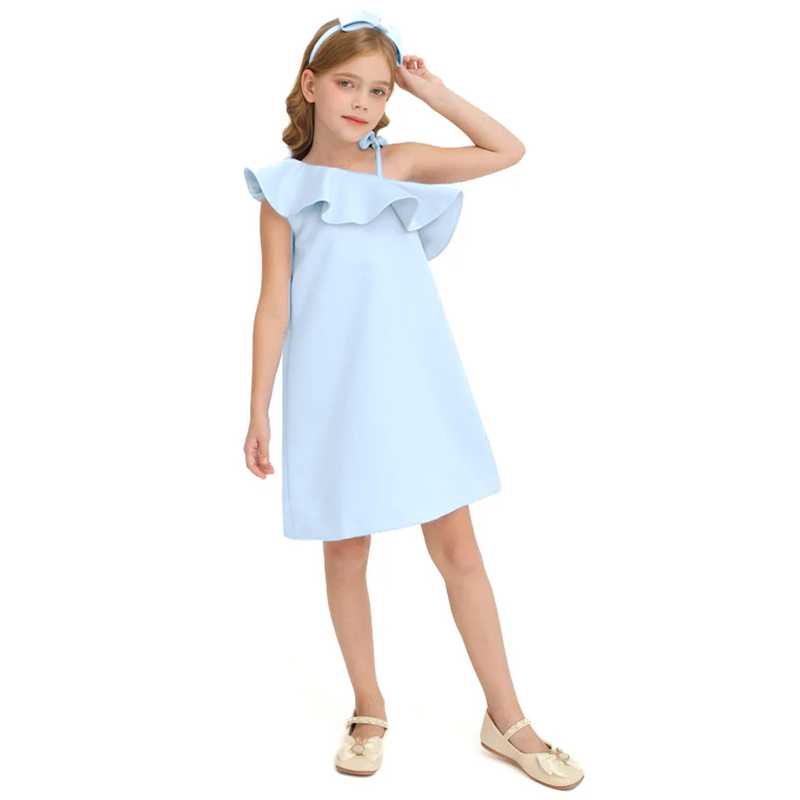 Scuba Knit Flouncing Sleeveless Regular Dresses - image 23